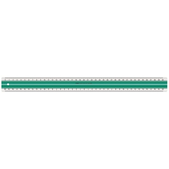 Linex Anti-Rutsch-Lineal 40 cm grün/transparent