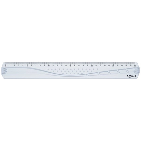 Lineal Maped Geometric 30 cm transparent