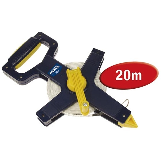 Maßband aus Glasfaser 20 m x 12,5 mm Toolland