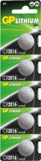 5 GP CR2016 3V Knopfzellenbatterien