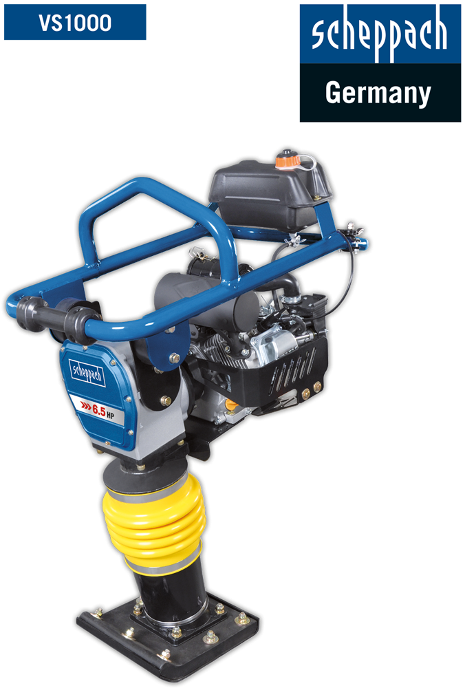 Vibrationsstampfer VS1000 scheppach - 5.6PS - 10000J