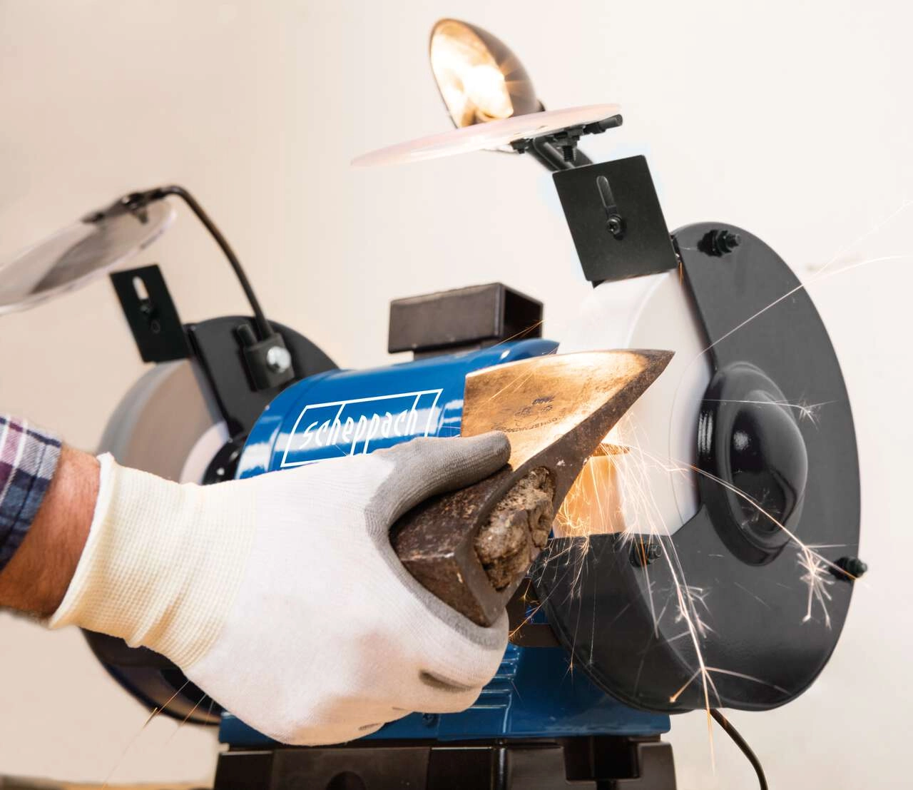 Doppelschleifer BG200AL scheppach - 230V 50Hz 550W