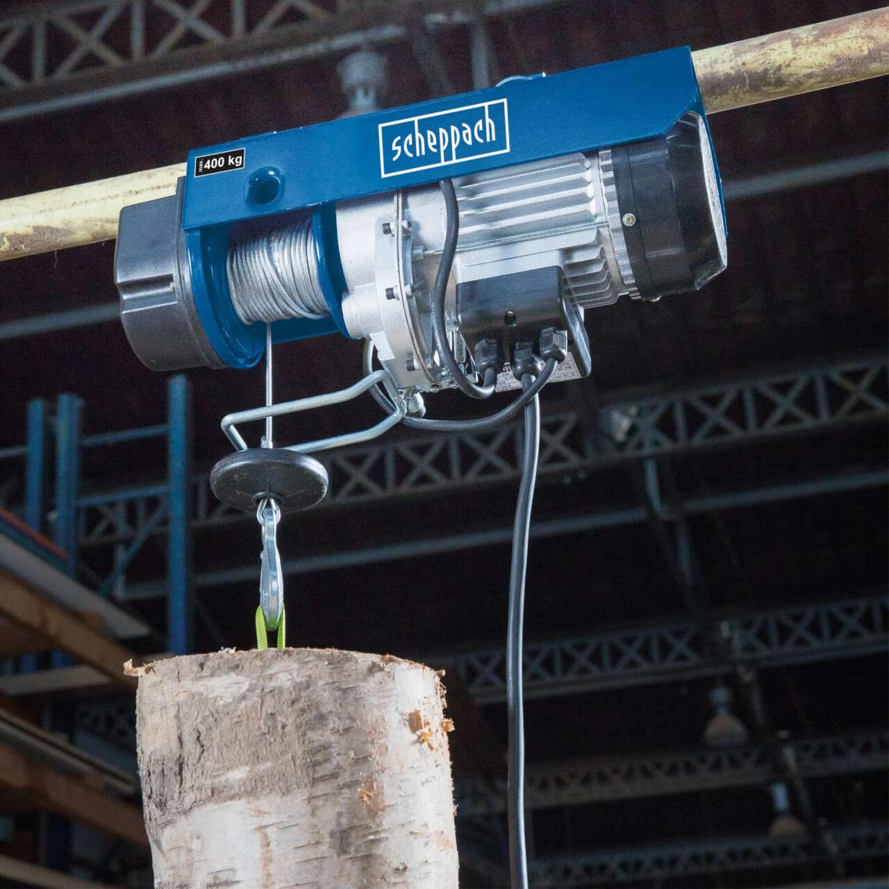 elektrischer Seilzug HRS400 scheppach - 230V 50Hz 780W - 400kg