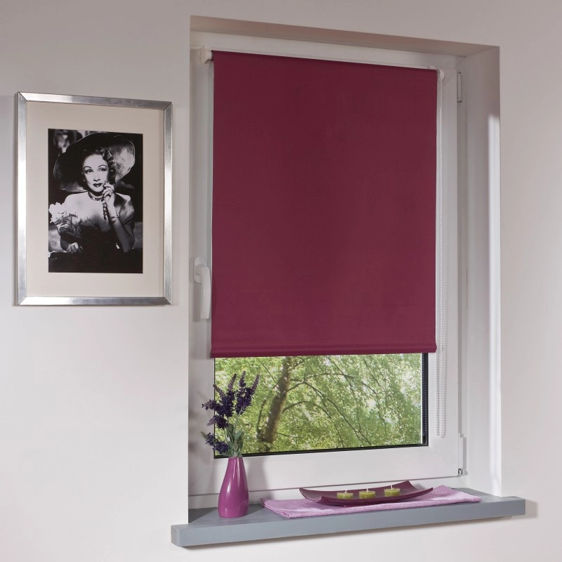 Bella Casa Klemmfix-Rollo,ca.150x120cm, Brombeere