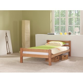 Einzelbett "HELGA" inkl. Rolllattenrost, natur