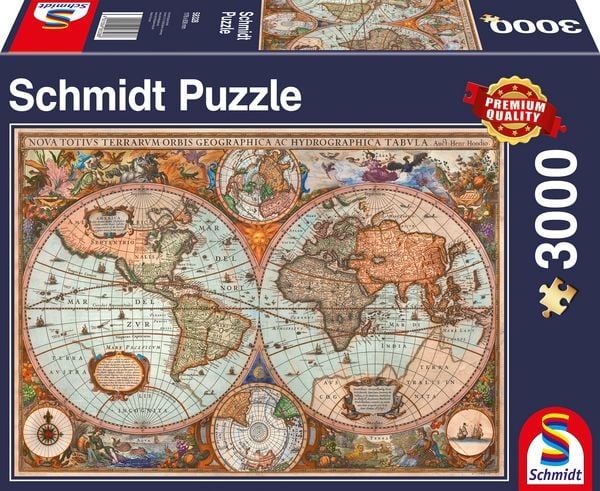Puzzle Antike Weltkarte, 3.000 Teile