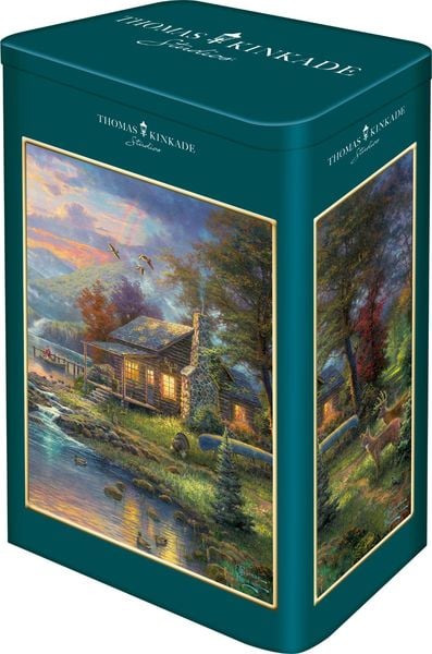 Puzzle T. Kinkade, 500 Teile, in Metalldose, Nature' Paradise