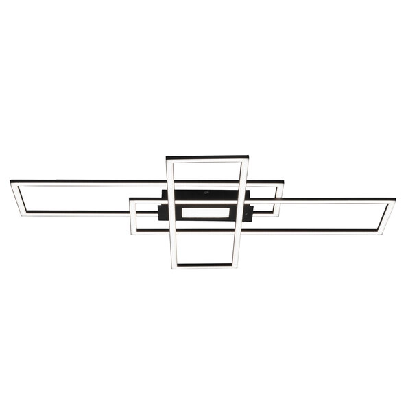 LED-Deckenleuchte Mina, 98,9 x 69,4 cm, schwarz