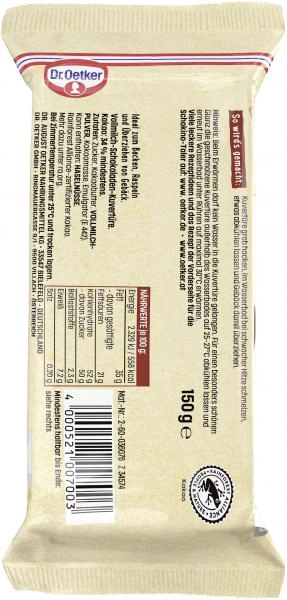 Dr. Oetker Kuvertüre Vollmilch