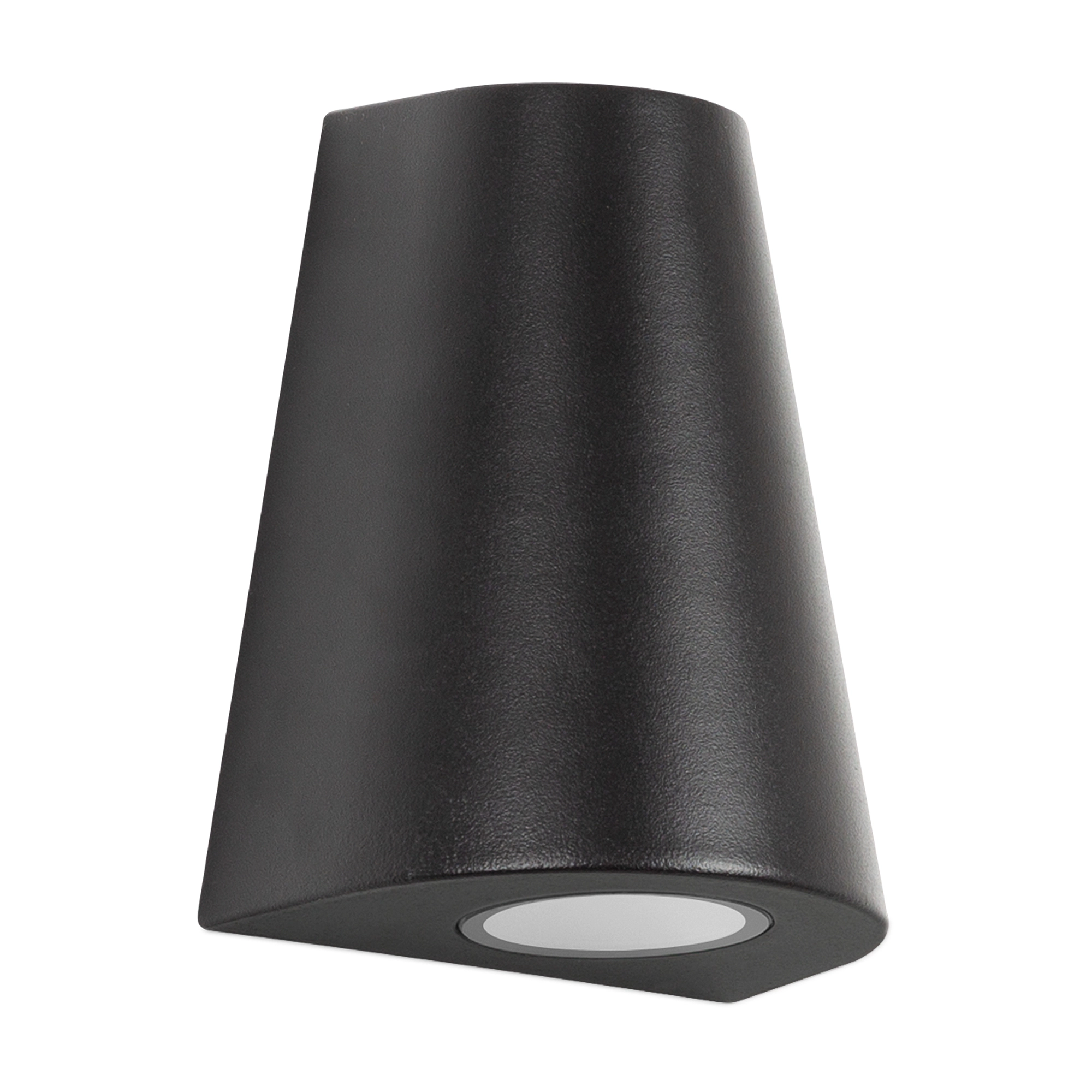 Cone Wandleuchte Schwarz mit Lichtsensor LED
