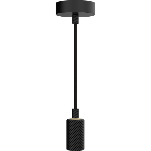 Hängeleuchte Alix Wave Schwarz E27