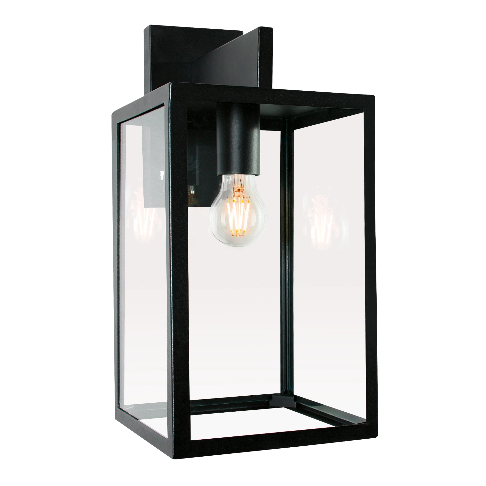 Hampton Wandleuchte Schwarz mit Smart Wifi LED