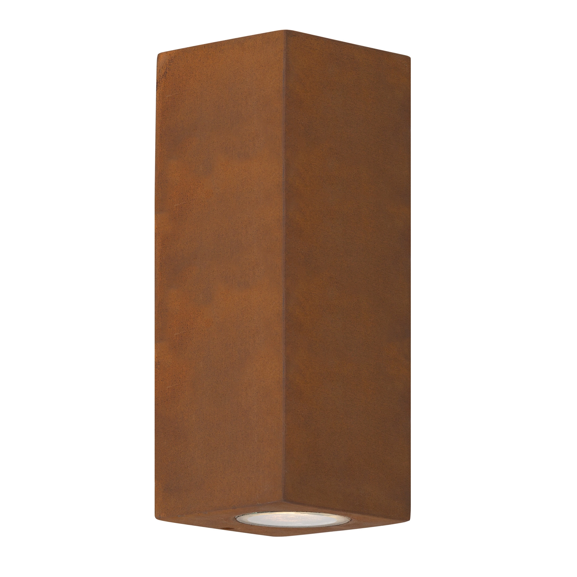 Geo Up&Down Wandleuchte Corten