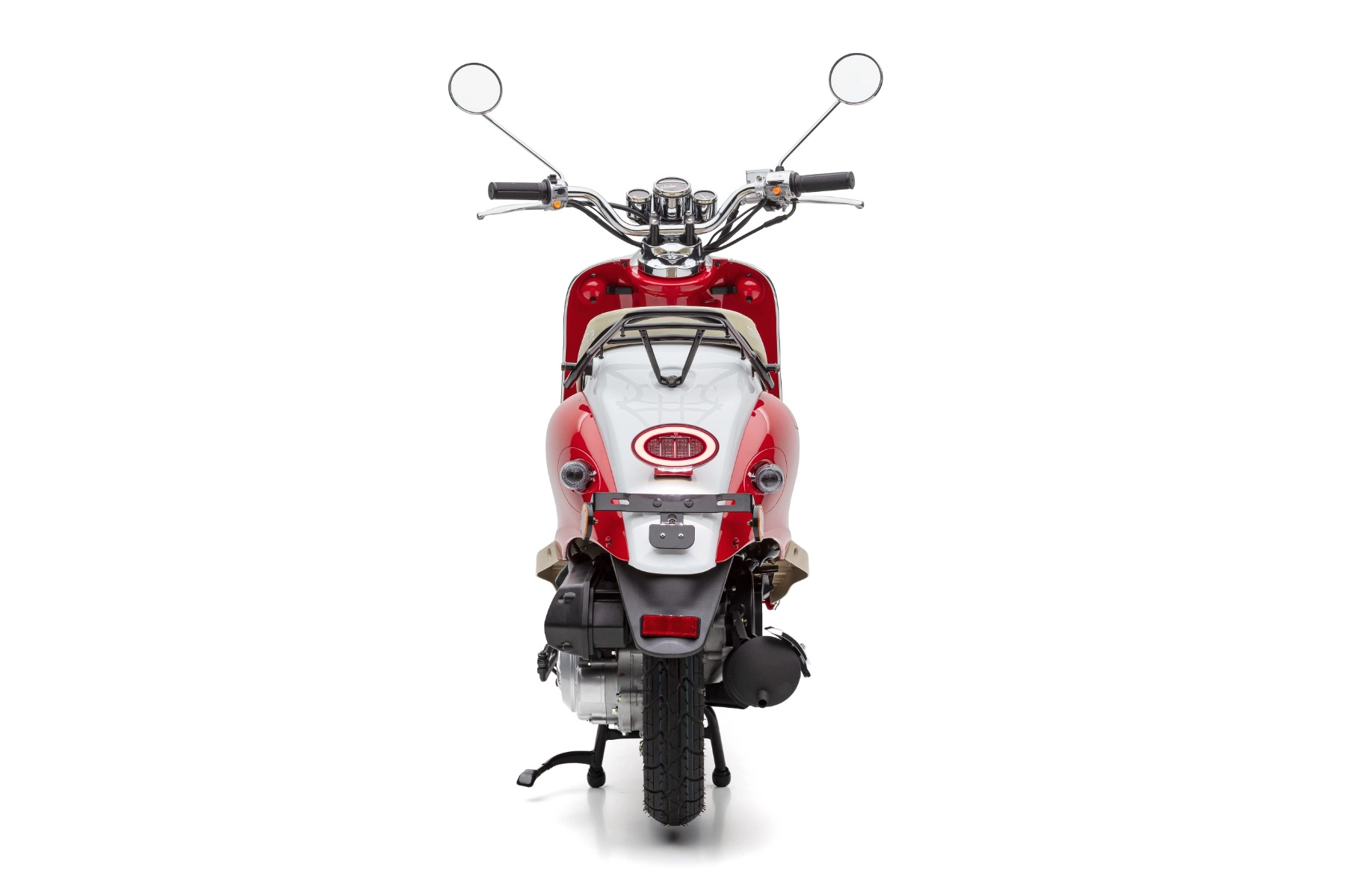 Nova Motors Retro Star 50 rot-weiß 45km/h mit Topcase