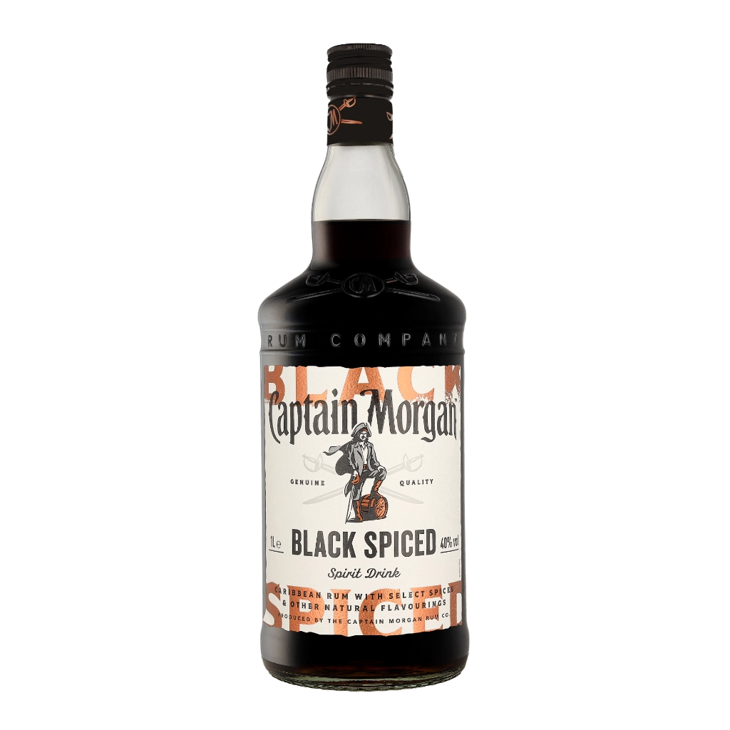 Captain Morgan Black Spiced 1ltr Rum