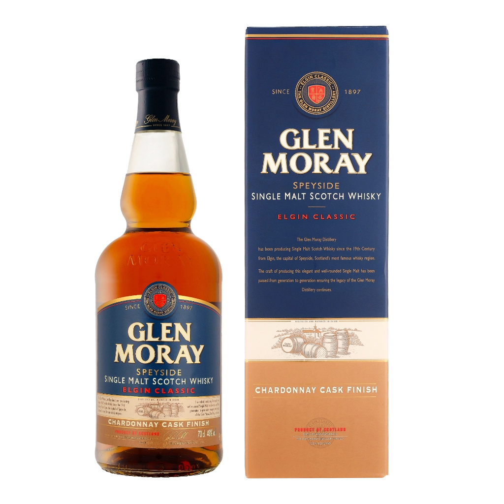 Glen Moray Chardonnay Cask Finish 70cl Whisky Geschenkverpackung