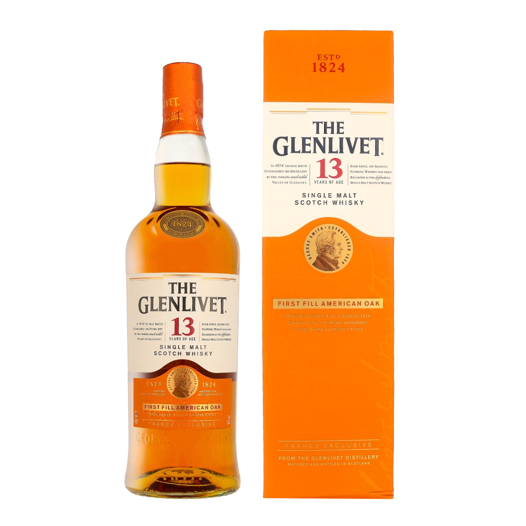 The Glenlivet 13 Years First Fill American Oak 70cl Whisky Geschenkverpackung