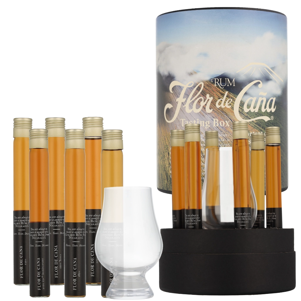 Tasting Box - Flor de Cana 15cl Rum Geschenkverpackung