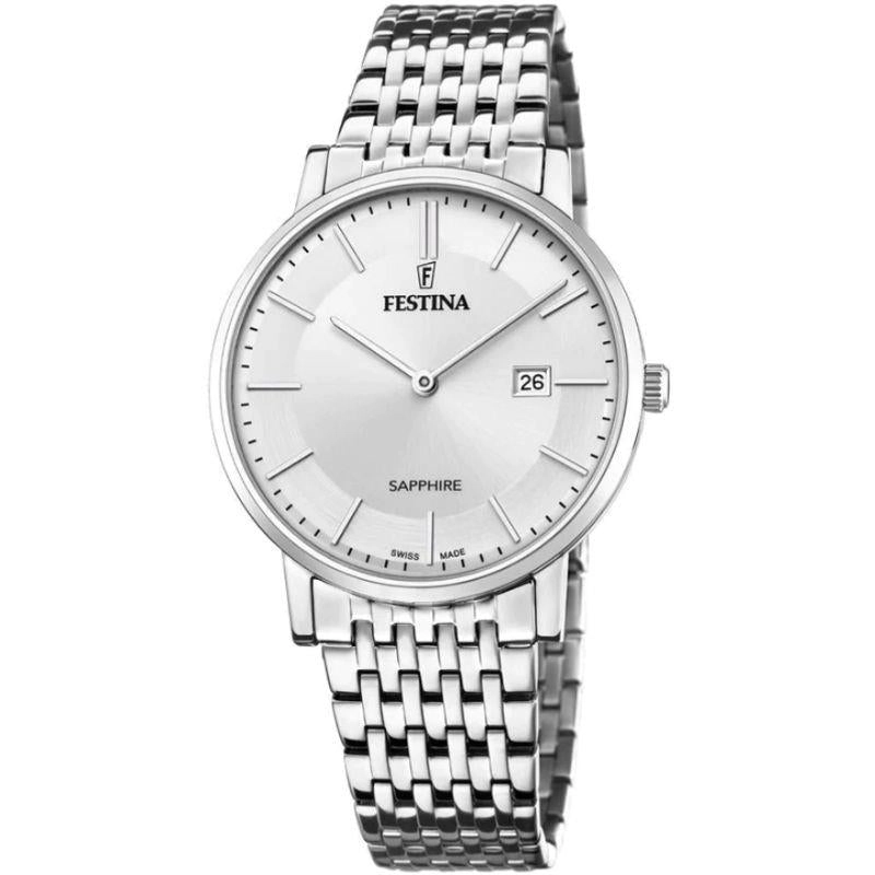Festina F20018/1 Silberne Heren Uhr