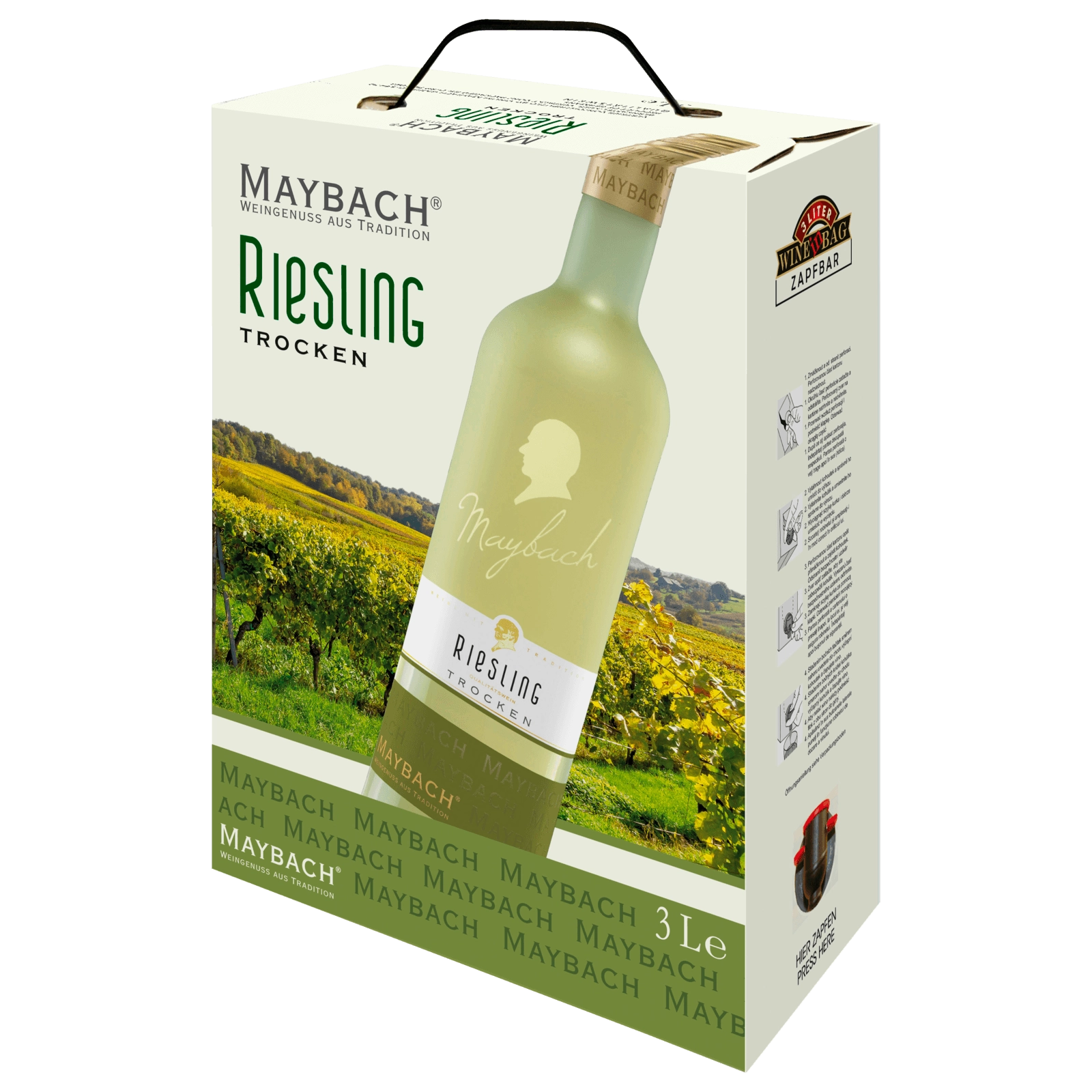 Maybach Weißwein Riesling trocken 3l