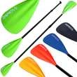 24MOVE® Paddel Doppelpaddel 2in1 Stechpaddel für SUP Stand Up Board, Kajak, leicht aus Aluminium 230cm, verstellbar grün