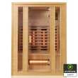 TroniTechnik Infrarotkabine Infrarotsauna MANILA 140cm x 100cm inkl. Vollspektrumstrahler, Bodenstrahler