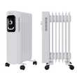 Ölradiator, Elektroheizung TT-OR 207 in weiß mit 7 Rippen und 1500 Watt, drei Heizstufen (600W, 900W, 1500W)
