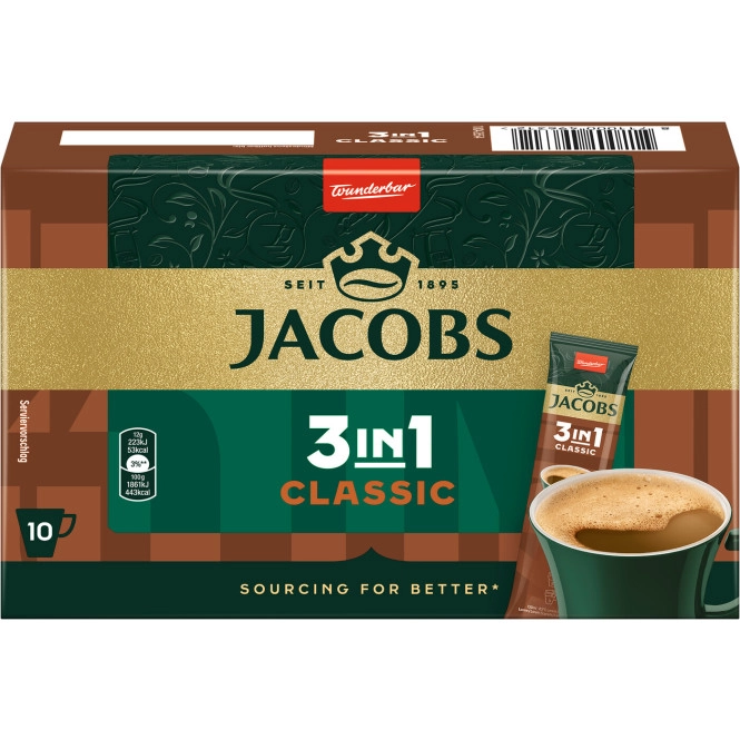 Jacobs Kaffee Instant 3in1 Classic 10ST 120G