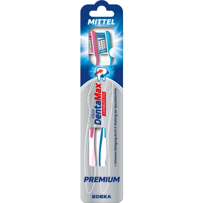 Elkos DentaMax Zahnbürste Premium mittel 2ST