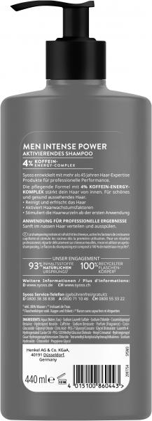 Syoss Shampoo Men Intense Power 440ML