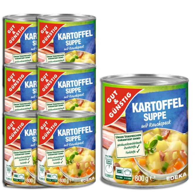 Gut & Günstig Kartoffelsuppe 6x800G