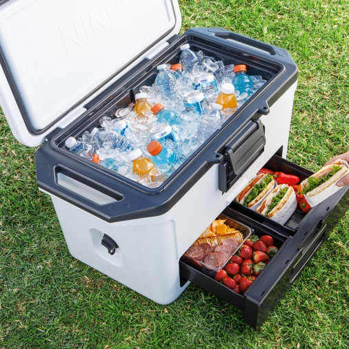Ninja FrostVault 47 L Kühlbox mit Trockenzone  wolkenweiß FB151EUWH