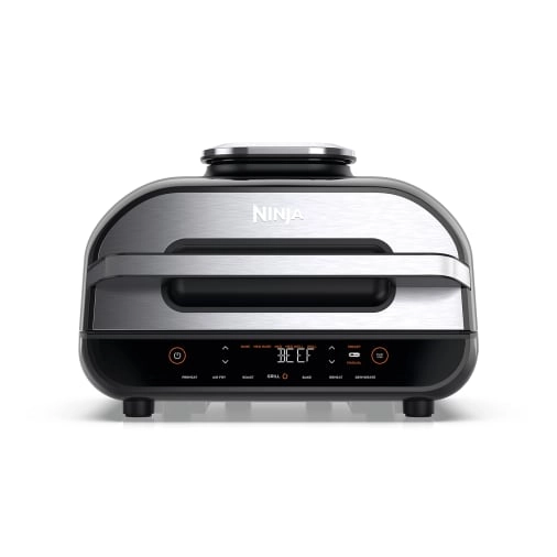 Ninja Grill & Heißluftfritteuse  bis zu 260°  6 Zubereitungsfunktionen  edelstahl  AG551EU