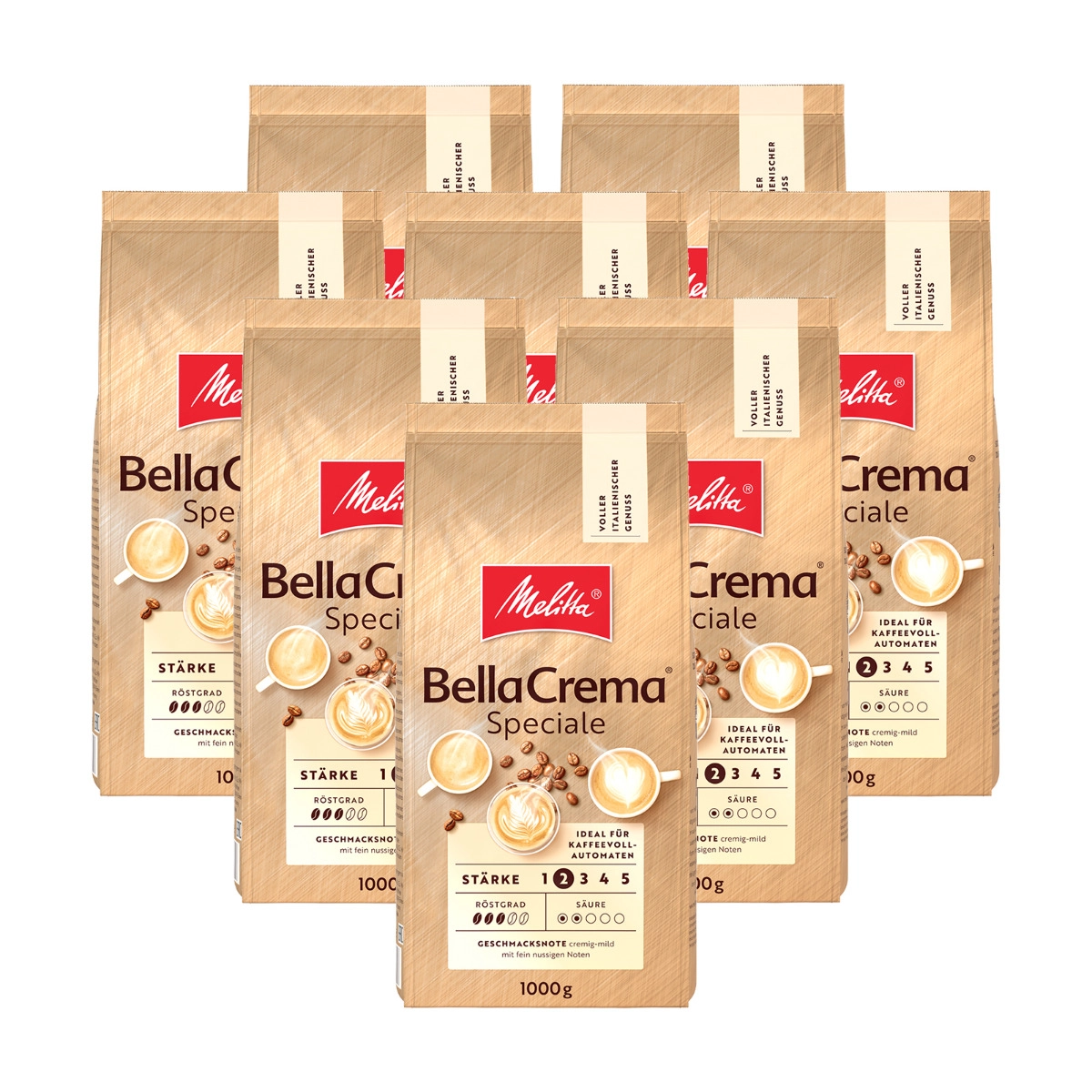 Melitta - BellaCrema Speciale Bohnen - 8x 1kg
