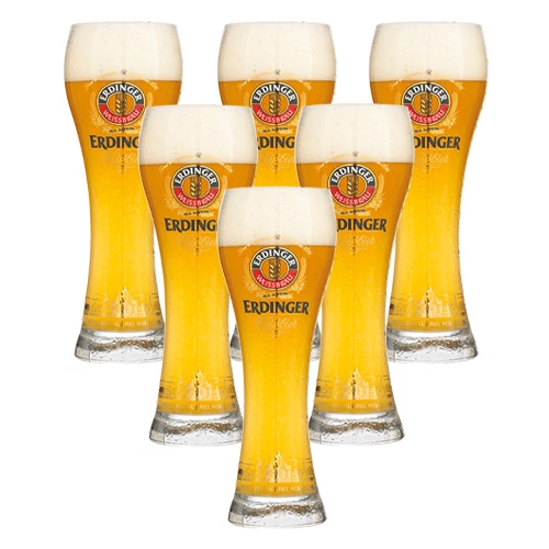 Erdinger - Bierglas - 6x 330ml