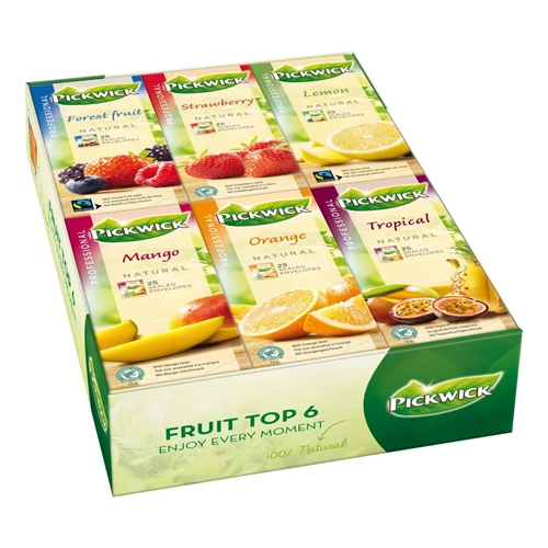 Pickwick - Professional Früchte Top 6 - 6x 25 Teebeutel