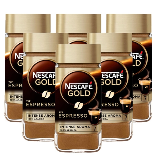 Nescafé - Gold Espresso Löslicher Kaffee - 6x 100g