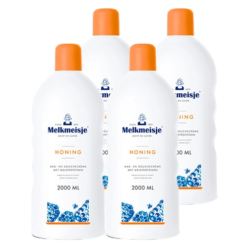 Melkmeisje - Bade- und Duschcreme Honig - 4x 2ltr