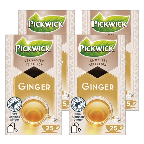 Pickwick - Tea Master Selection Ingwer - 4x 25 Teebeutel