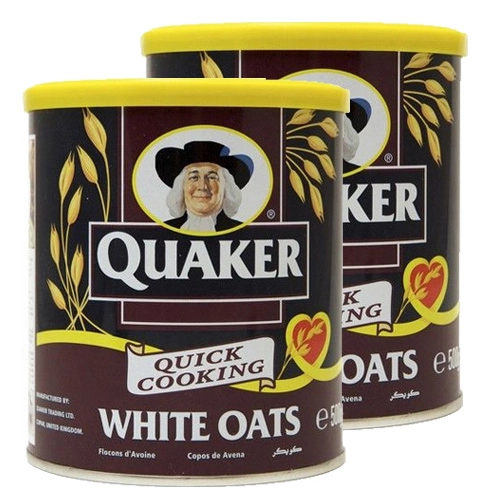 Quaker - Weiße Haferflocken - 2x 500g