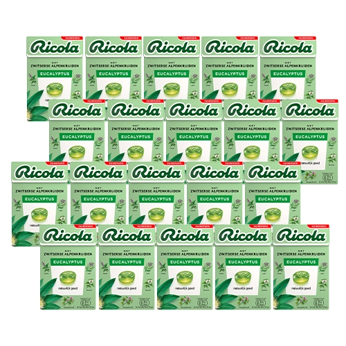 Ricola - Eukalyptus Ohne Zucker - 20x 50g