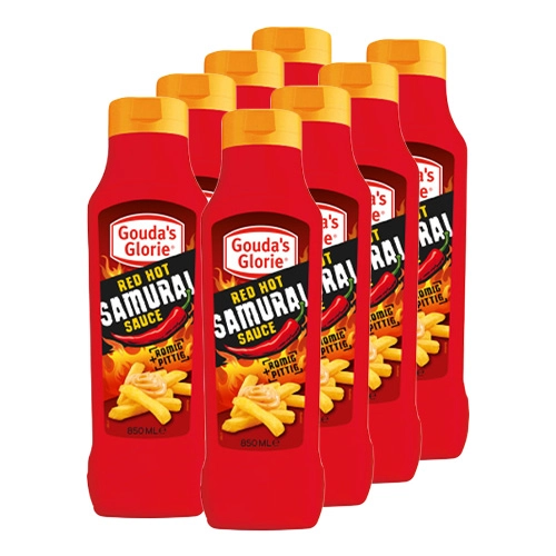 Gouda&apos;s Glorie - Red Hot Samurai Sauce - 8x 850ml