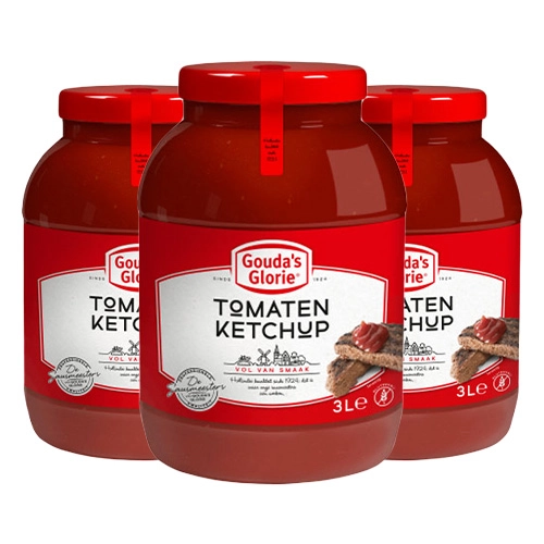 Gouda&apos;s Glorie - Tomaten-Ketchup - 3x 3 ltr