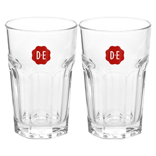 Douwe Egberts - Glas "Latte Macchiato" 295ml - 2 Stück