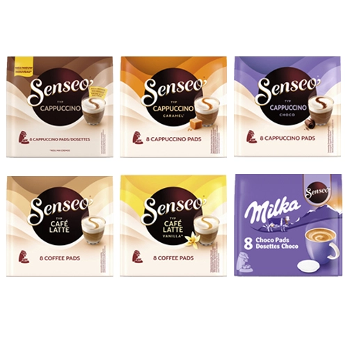 Senseo - Milch Variationen - 6x 8 pads