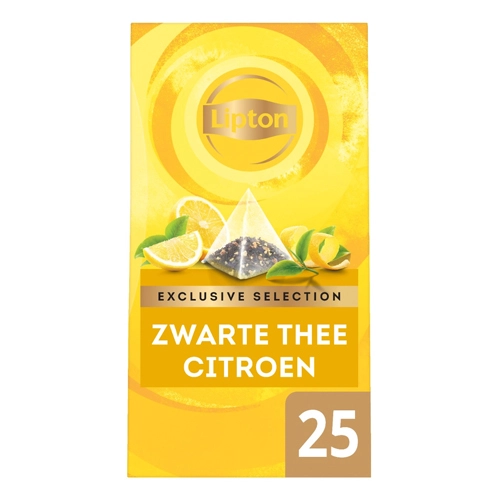 Lipton - Exclusive Selection Schwarzer Tee Zitrone - 25 Teebeutel
