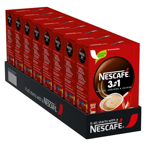 Nescafé - Classic 3 in 1 Löslicher Kaffee - 8x 10 Sticks