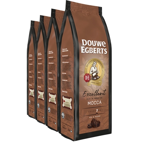 Douwe Egberts - Excellent Mocca Bohnen - 4x 500g