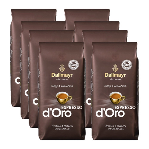 Dallmayr - Espresso d&apos;Oro Bohnen - 8x 1kg