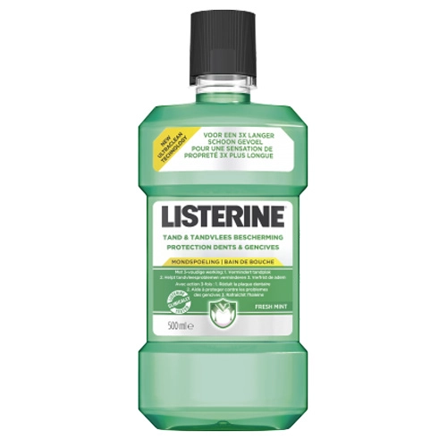 Listerine - Protection Dents & Gencives Antiseptic Mouthwash - 500ml